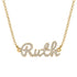 Diamond Gold Name Necklace - Ruth