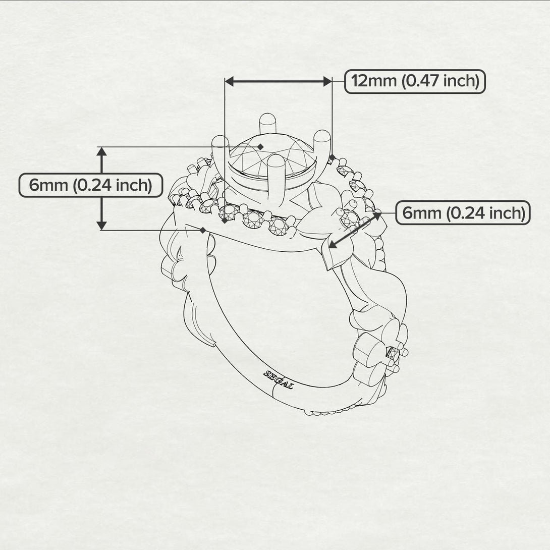 Spring Full With Flowers Diamond Ring - Layla no. 1