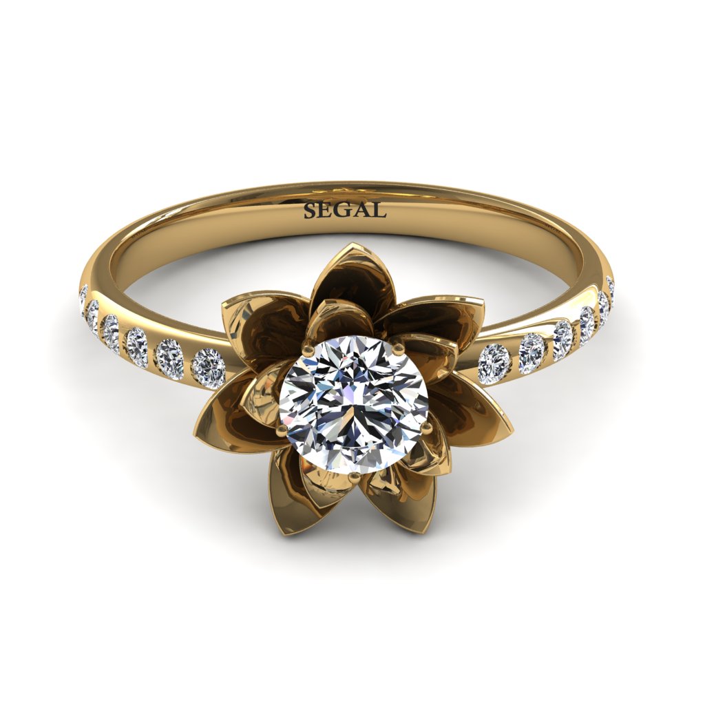 Steve's Lotus Flower Diamond ring - Lotus no. 71