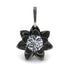 Lotus Flower Diamond Pendant - Lotus no. 3