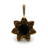 Lotus Flower Black Diamond Pendant - Lotus no. 4 image 1