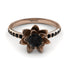 Lotus Flower Black Diamond ring - Lotus no. 17