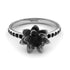 Lotus Flower Black Diamond ring - Lotus no. 18