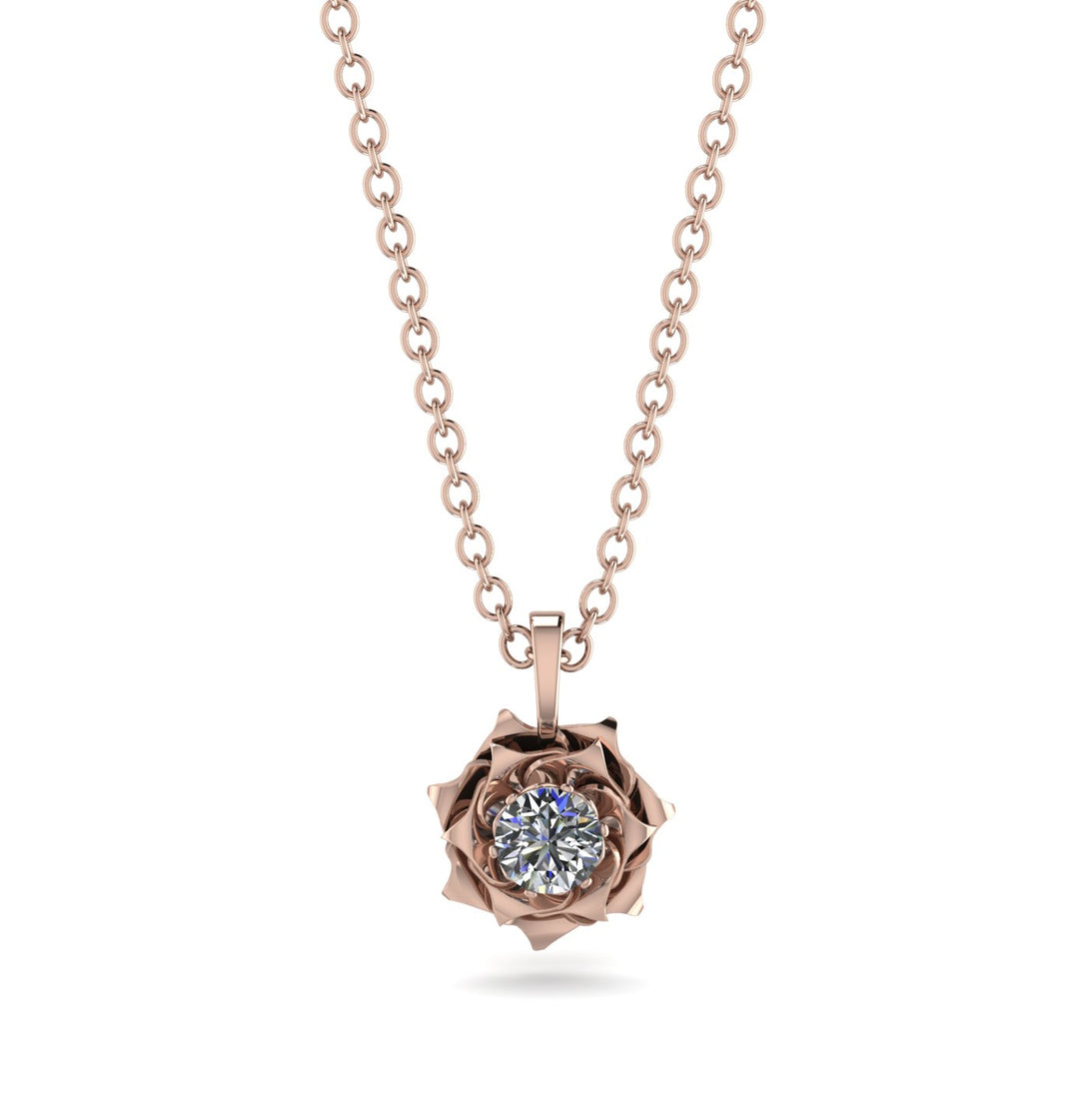 A lady's Rose Diamond Pendant- Elena no. 2