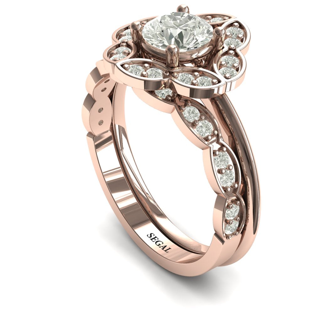 A Princess Ring Bridal Set Diamond Ring- Lucy no. 2