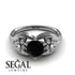 Two Seasons Flower Ring Black Diamond Ring- Bella no. 9 image 2