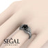 Two Seasons Flower Ring Black Diamond Ring- Bella no. 9 image 5