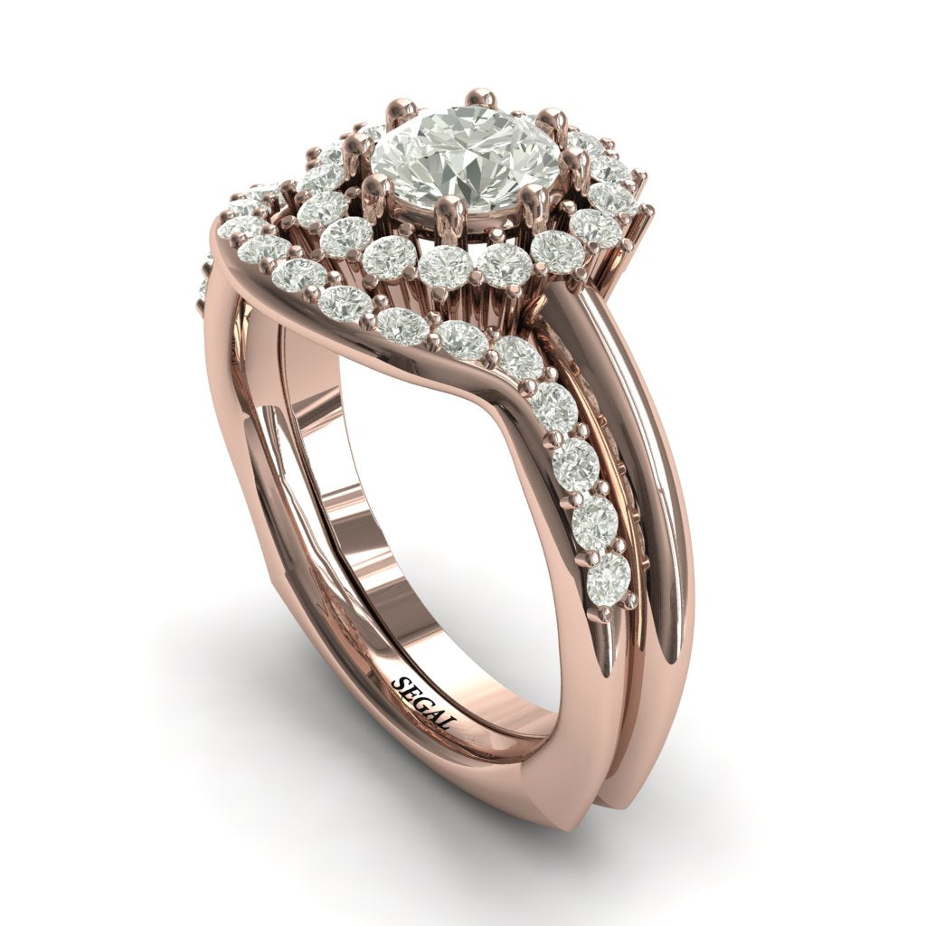 Halo's Vintage Bridal Set Diamond Ring- Clara no. 2