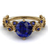 Leaves All Around Blue Sapphire Ring - Sydney 2ct No. 73