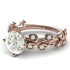 Leaves All Around Rose Gold Moissanite Ring - Sydney 2ct