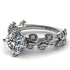 Leaves All Around White Gold Diamond Ring - Sydney 2ct No. 3
