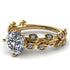 Leaves All Around Yellow Gold Diamond Ring - Sydney 2ct No. 1