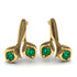 Leaves All Around Emerald Earrings- Sydney no. 4