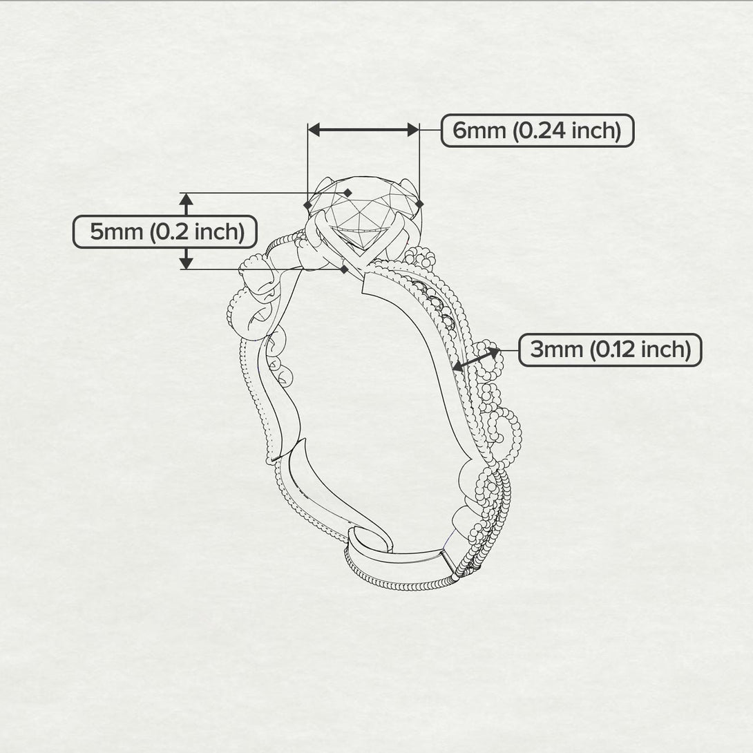 Painter's Muse Diamond ring- Sophie no. 3