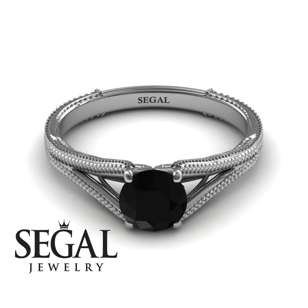 The Royal Queen Black Diamond Ring- Eva no. 6