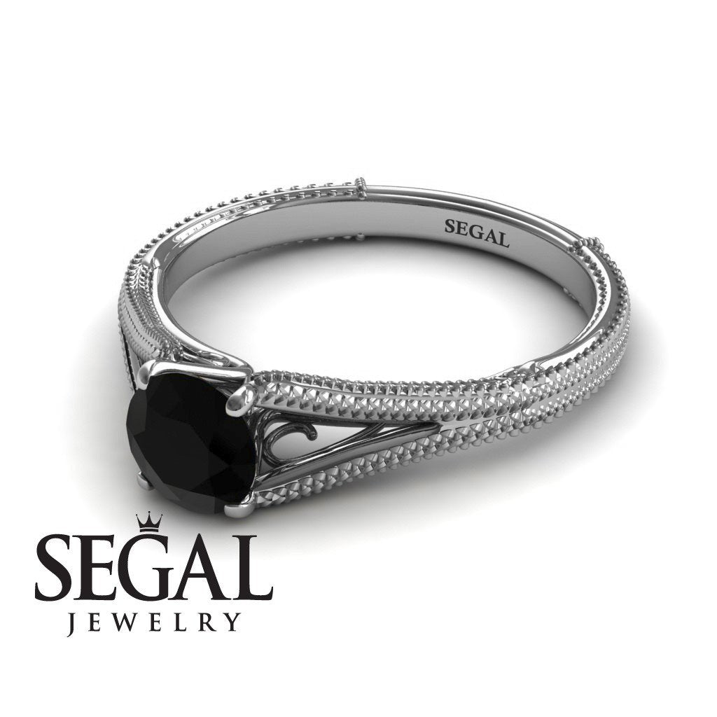 The Royal Queen Black Diamond Ring- Eva no. 6