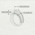 Stairway to Heaven Bridal Set Diamond Ring- Gabriella no. 2