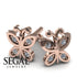 The Victorian Hexagon Diamond Earrings- Peyton no. 2