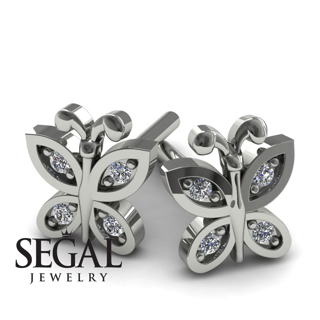 The Victorian Hexagon Diamond Earrings- Peyton no. 3