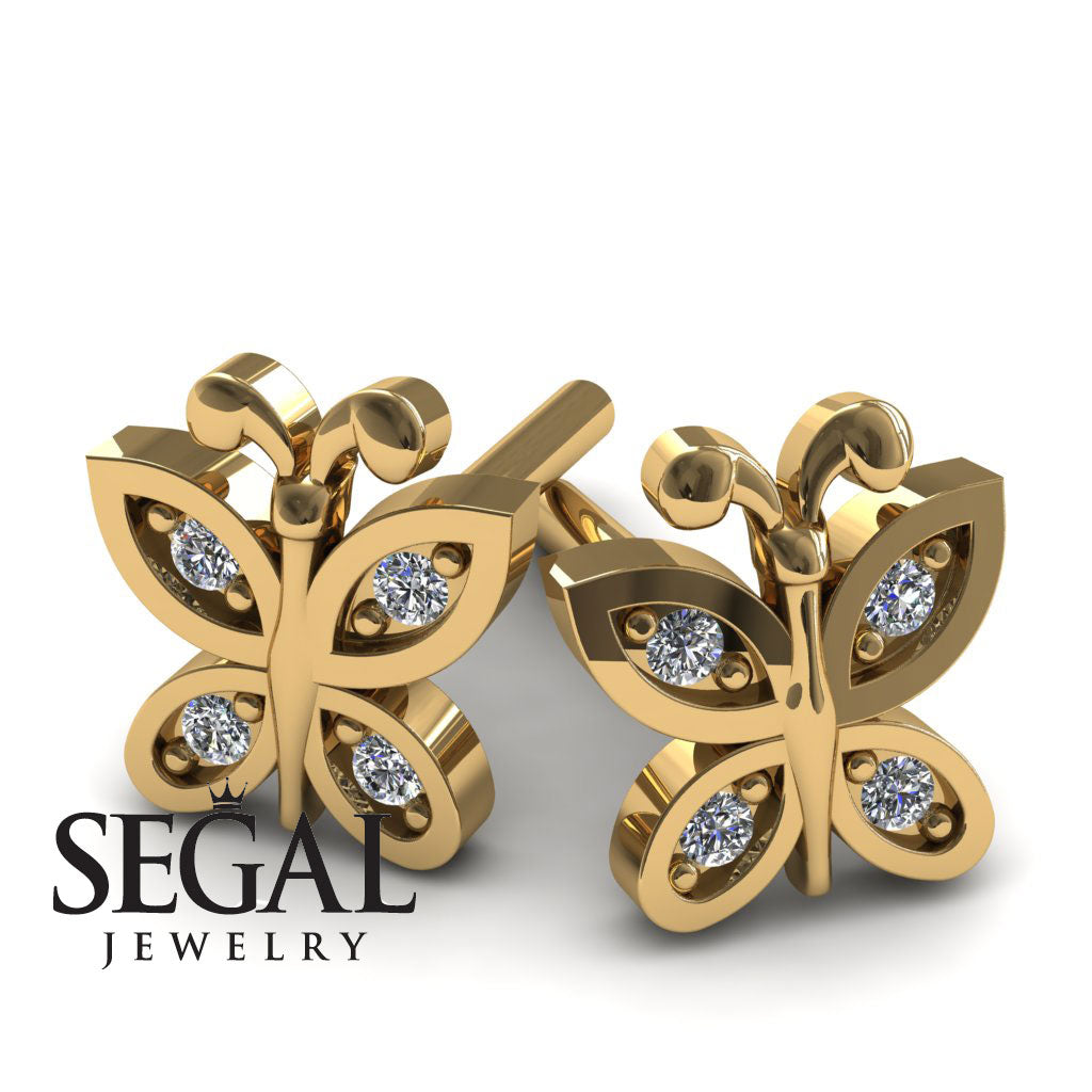 The Victorian Hexagon Diamond Earrings- Peyton no. 1
