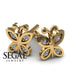 The Victorian Hexagon Diamond Earrings- Peyton no. 1