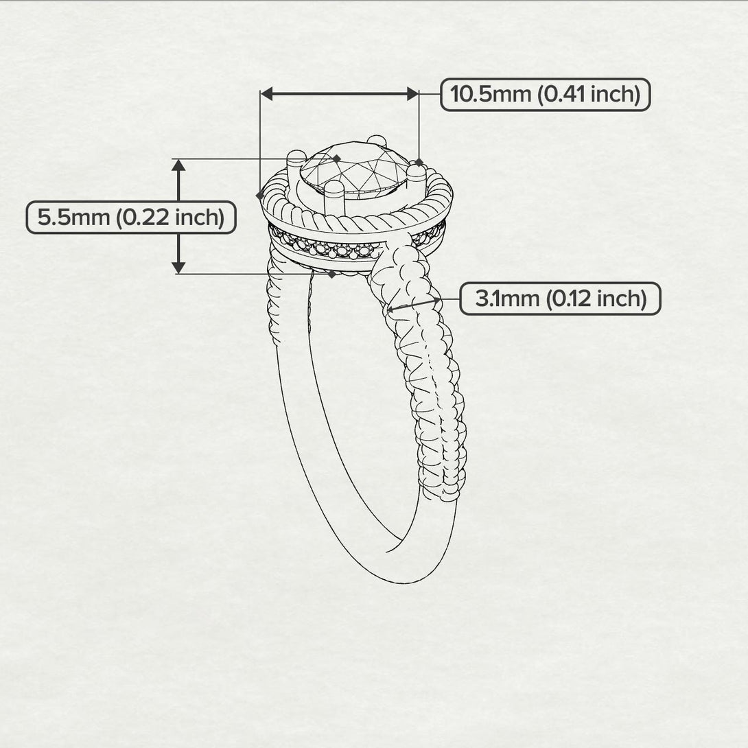 The Vintage Bling Black Diamond Ring - Vera no. 12