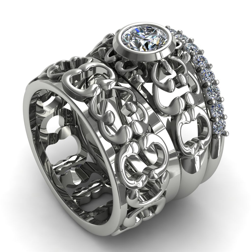 Amaris - The Ancient Ring Blue Sapphire Ring- Makayla no. 15