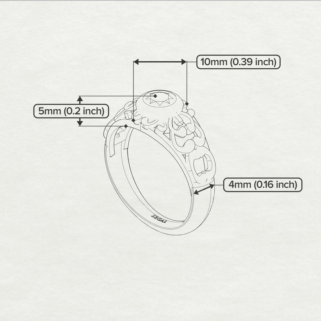 The Ancient Ring Green Emerald Ring- Makayla no. 9