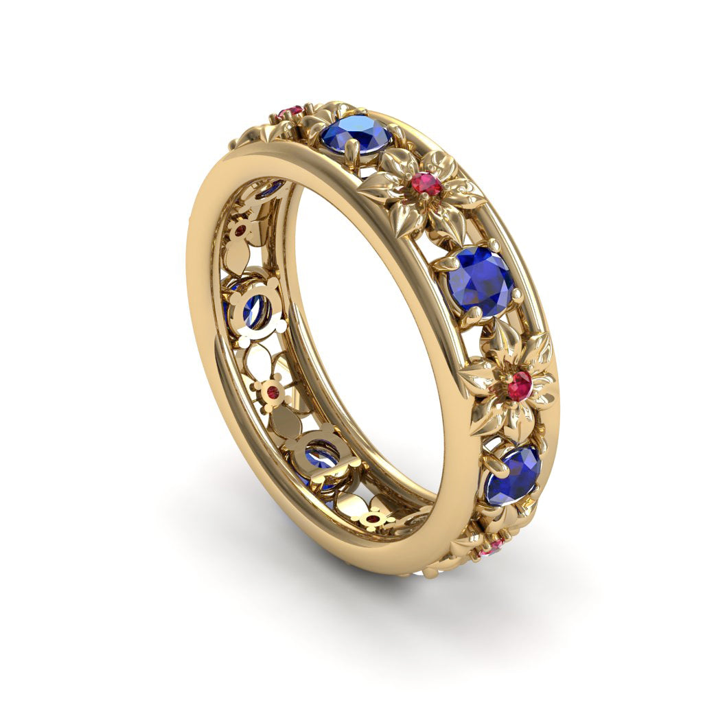 All I Want is Flowers -sapphire anniversary ring - Victoria no. 31