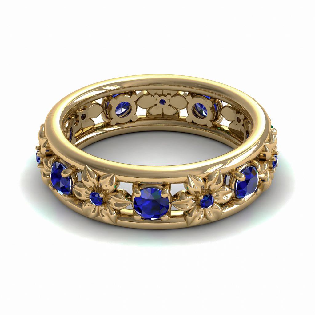 All I Want is Flowers -sapphire anniversary ring - Victoria no. 28