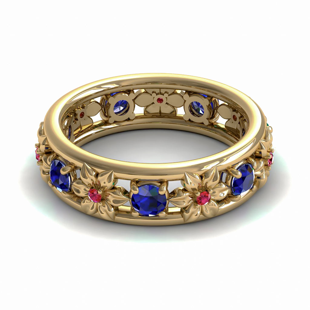 All I Want is Flowers -sapphire anniversary ring - Victoria no. 31