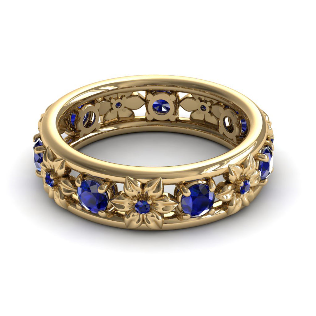 All I Want is Flowers -sapphire anniversary ring - Victoria no. 28