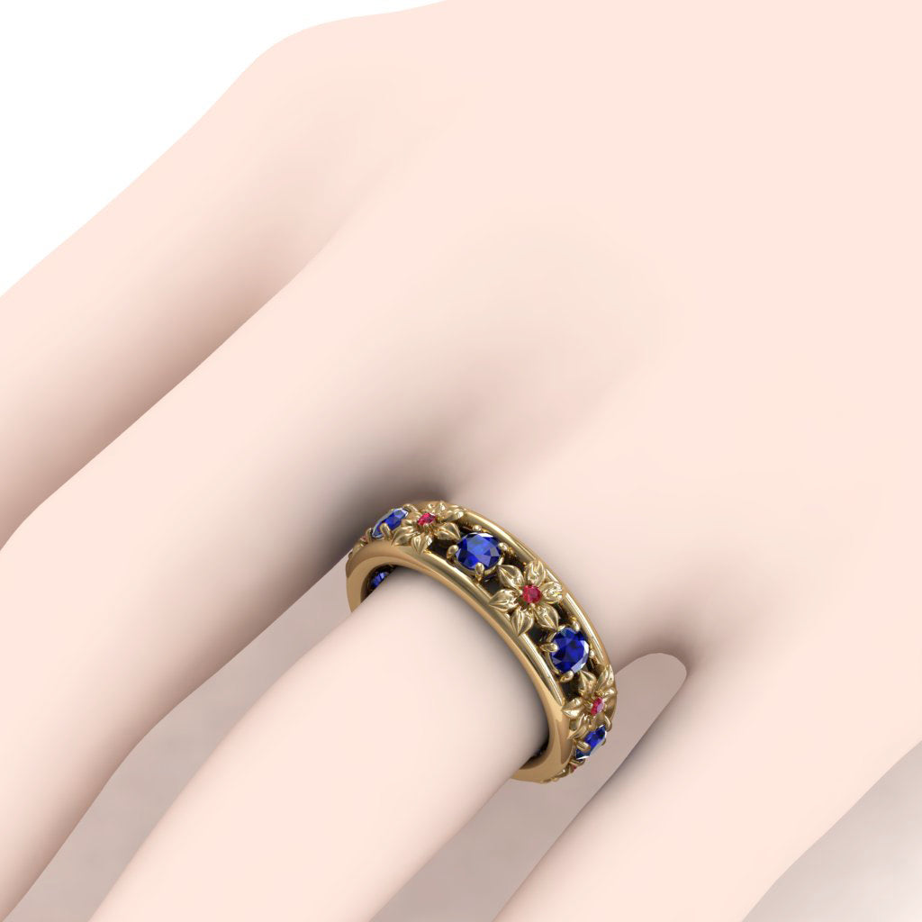 All I Want is Flowers -sapphire anniversary ring - Victoria no. 31