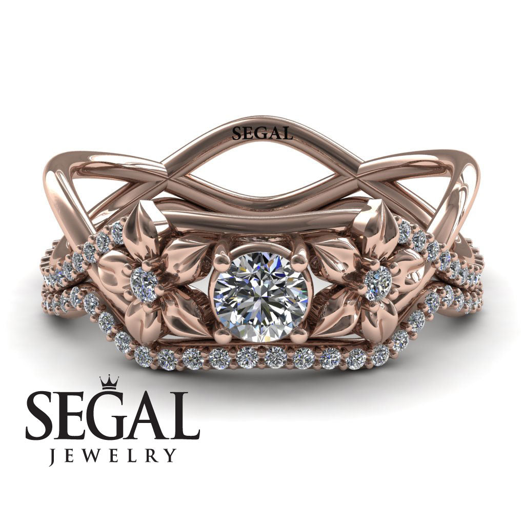 The Swift Flowers Bridal Set Diamond Ring- Charlie no. 2
