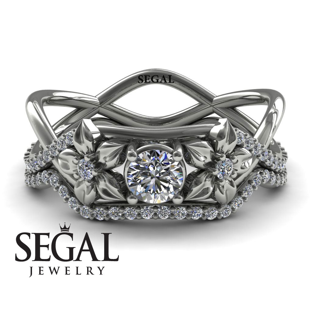 The Swift Flowers Bridal Set Diamond Ring- Charlie no. 3