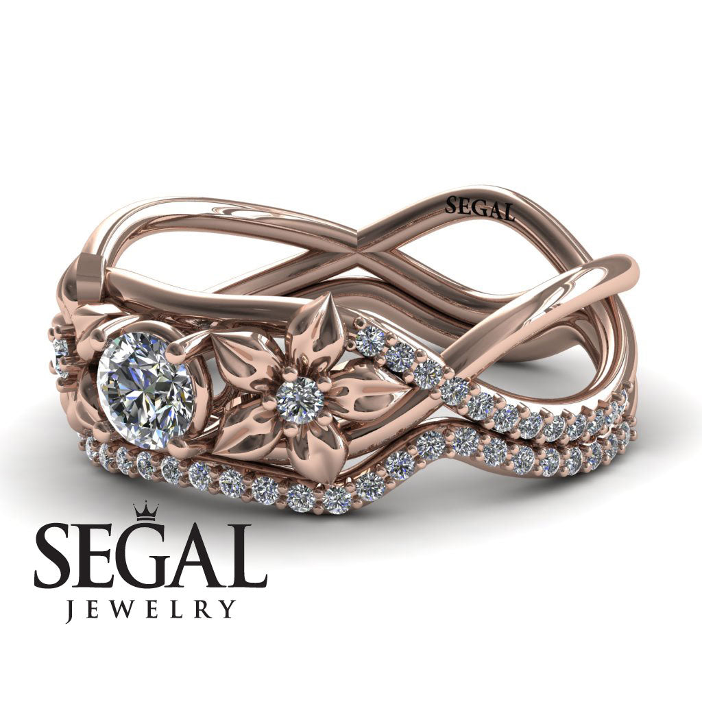 The Swift Flowers Bridal Set Diamond Ring- Charlie no. 2