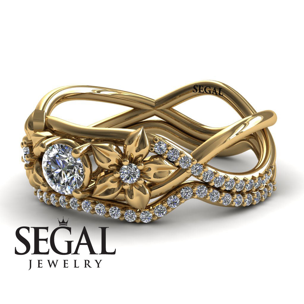 The Swift Flowers Bridal Set Diamond Ring- Charlie no. 1