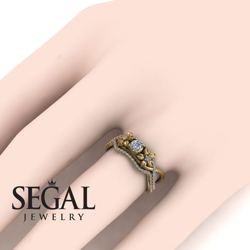 The Swift Flowers Bridal Set Diamond Ring- Charlie no. 1