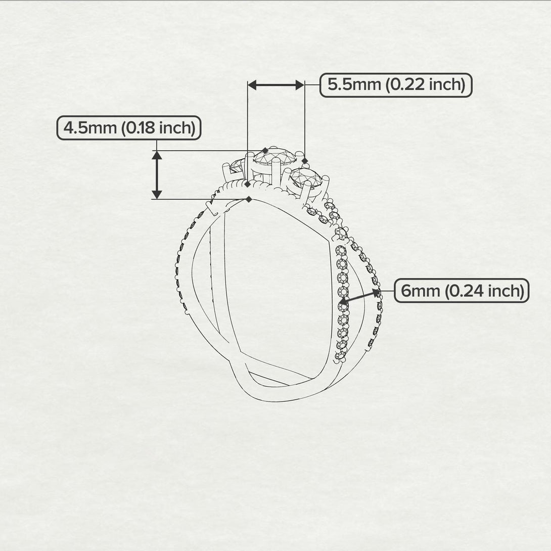 3 Stones Denity Diamond Ring- Natalie no. 1