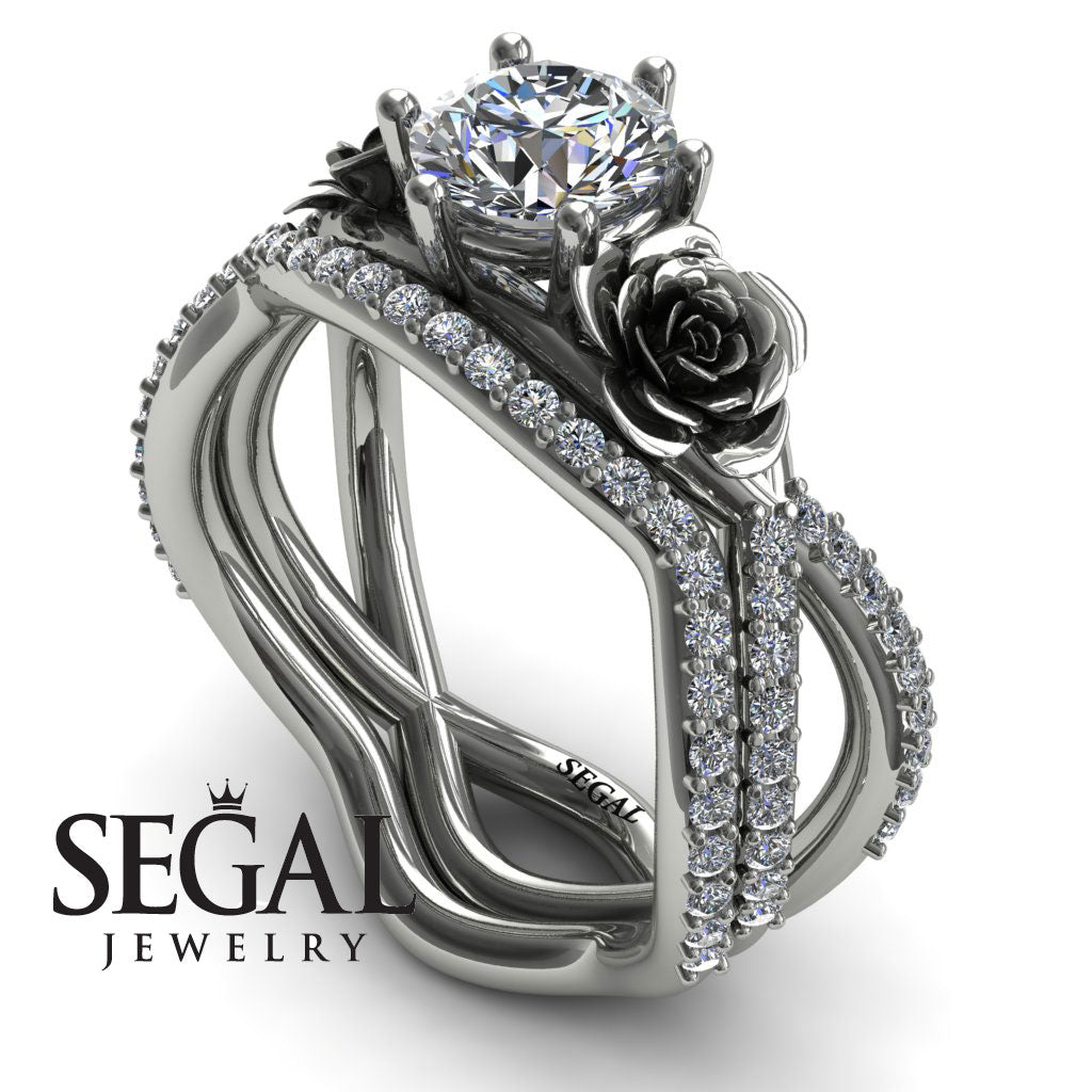The Rose Power Bridal Set Diamond Ring- Abigail no. 3