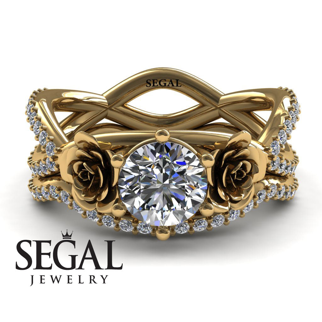 The Rose Power Bridal Set Diamond Ring- Abigail no. 1