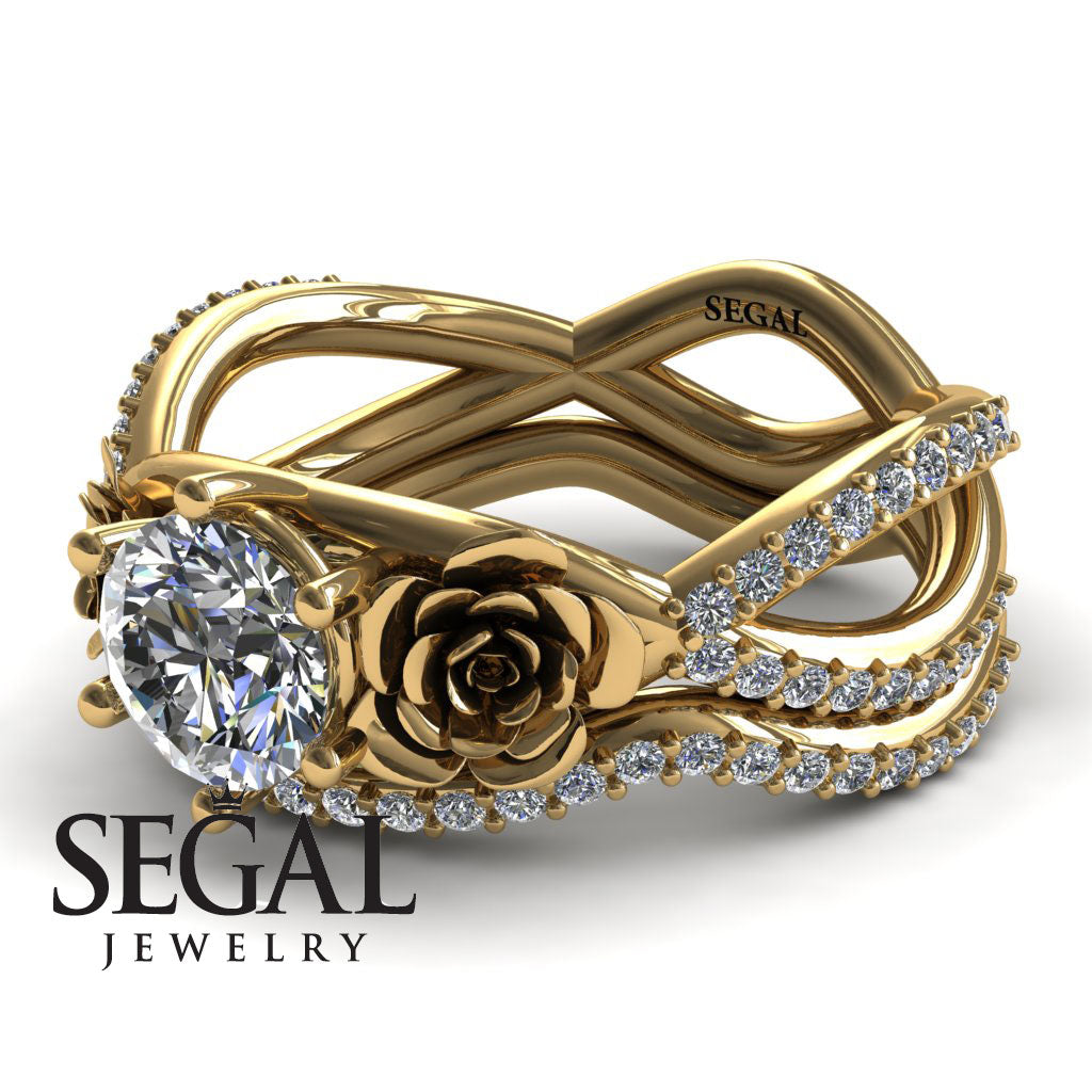 The Rose Power Bridal Set Diamond Ring- Abigail no. 1