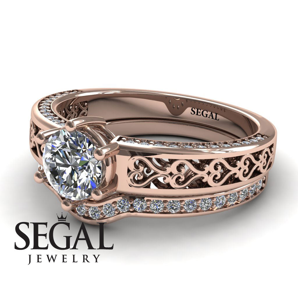 The Sparkling Hearts Bridal Set Diamond Ring- Caroline no. 2