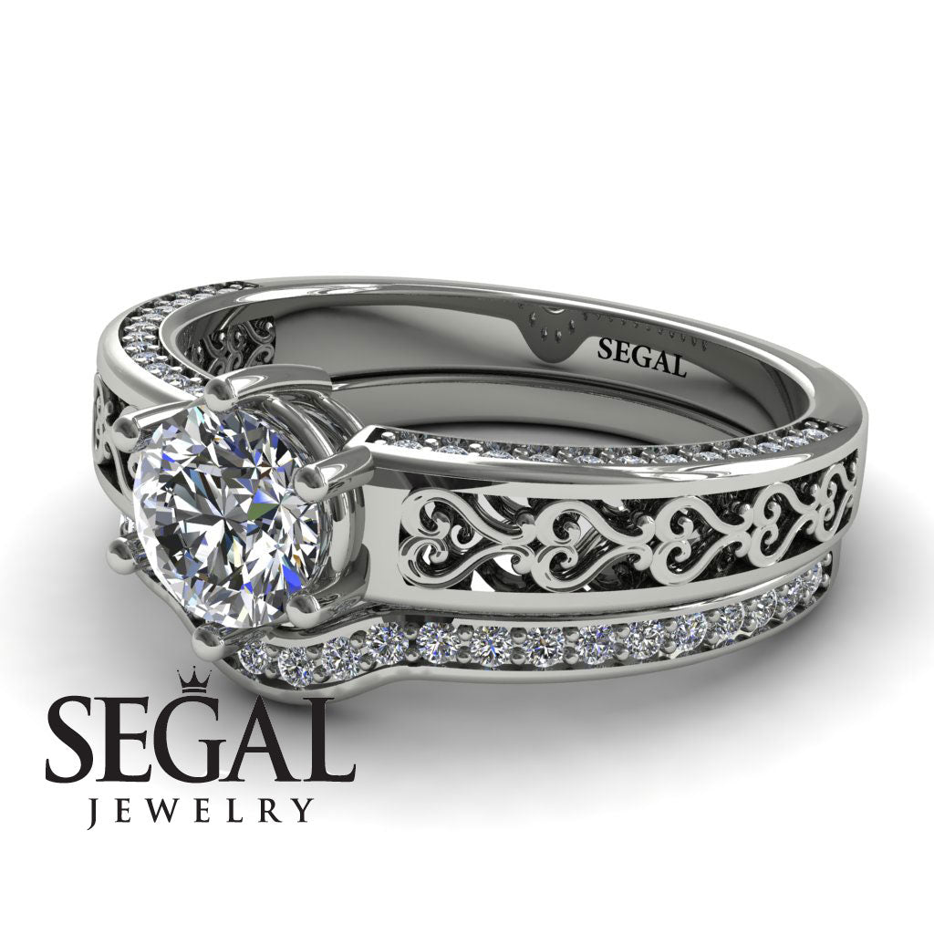 The Sparkling Hearts Bridal Set Diamond Ring- Caroline no. 3