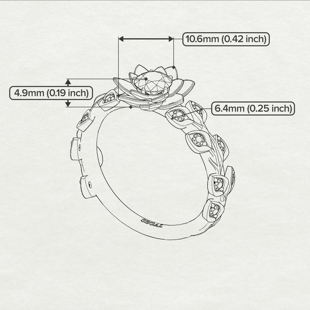 Lotus Flower And Leaves - Anna no. 1