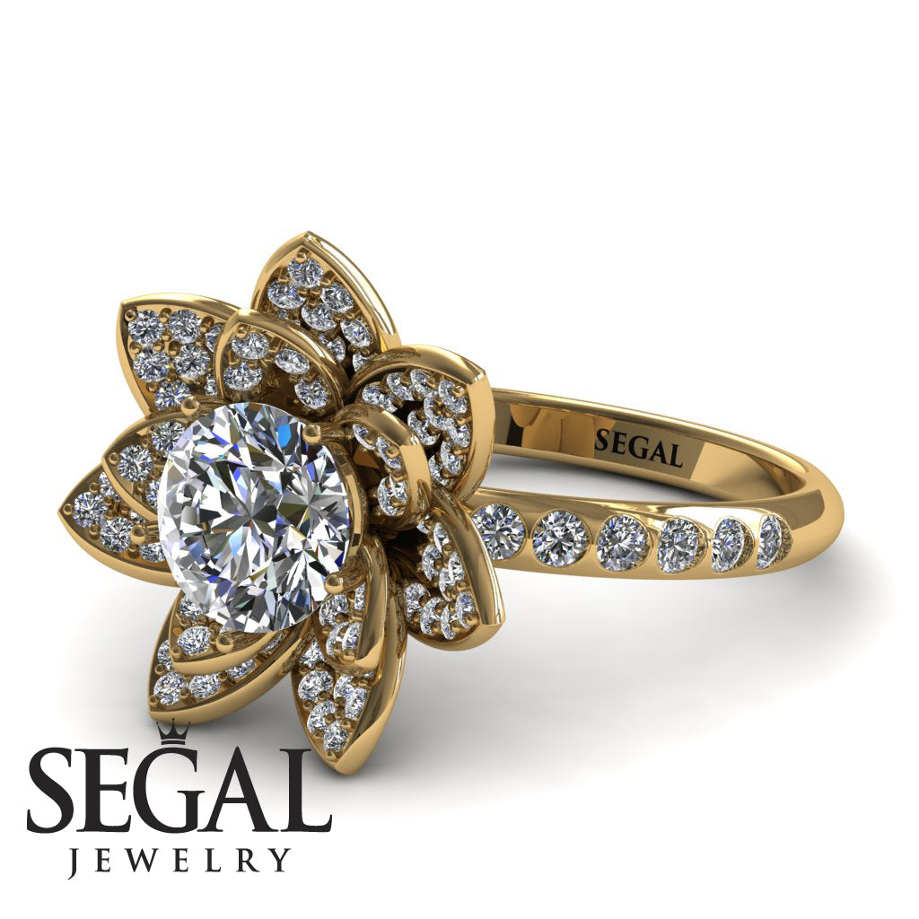 Lotus Diamond Flower Ring - Princess Lotus no. 1