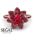 Lotus Ruby Engagement Ring - Princess Lotus no. 8