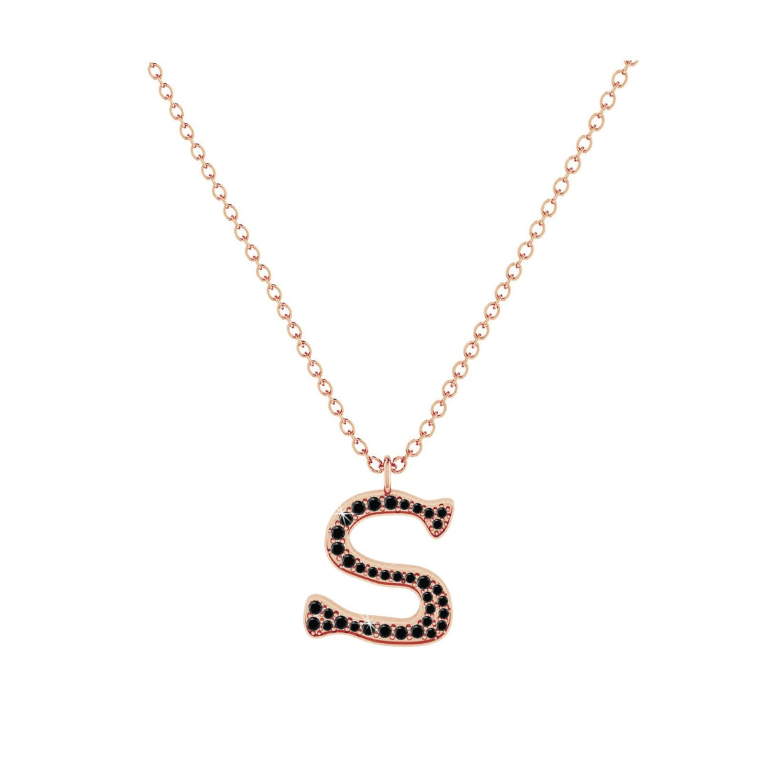 S - Letter Name Necklace Initial Necklace