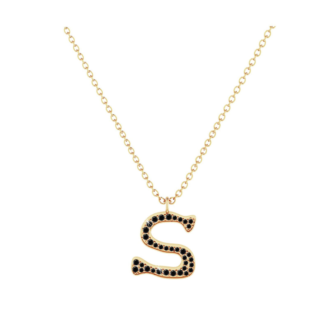 S - Letter Name Necklace Initial Necklace