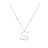 S - Letter Name Necklace Initial Necklace